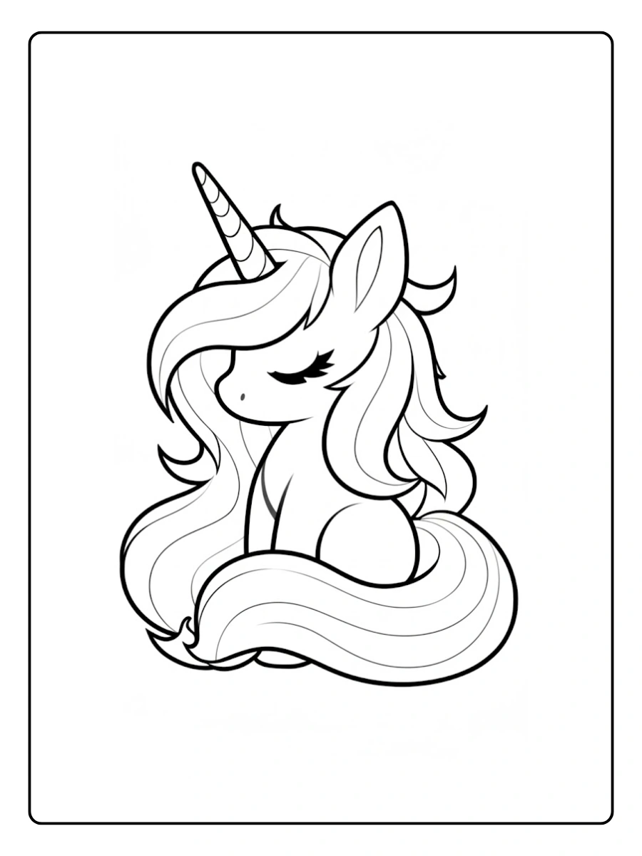 Desenho De Unicornio Para Colorir (3)