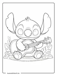 Desenho Para Colorir Stitch