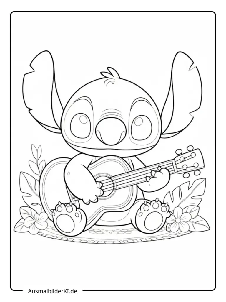 Desenho Para Colorir Stitch