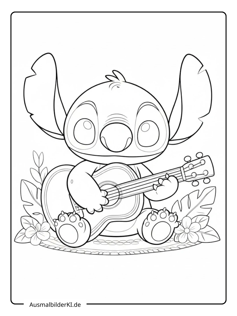 Desenho Para Colorir Stitch