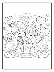 Desenhos para colorir do Dia dos Namorados (3)