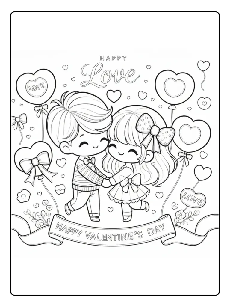 Desenhos para colorir do Dia dos Namorados (3)