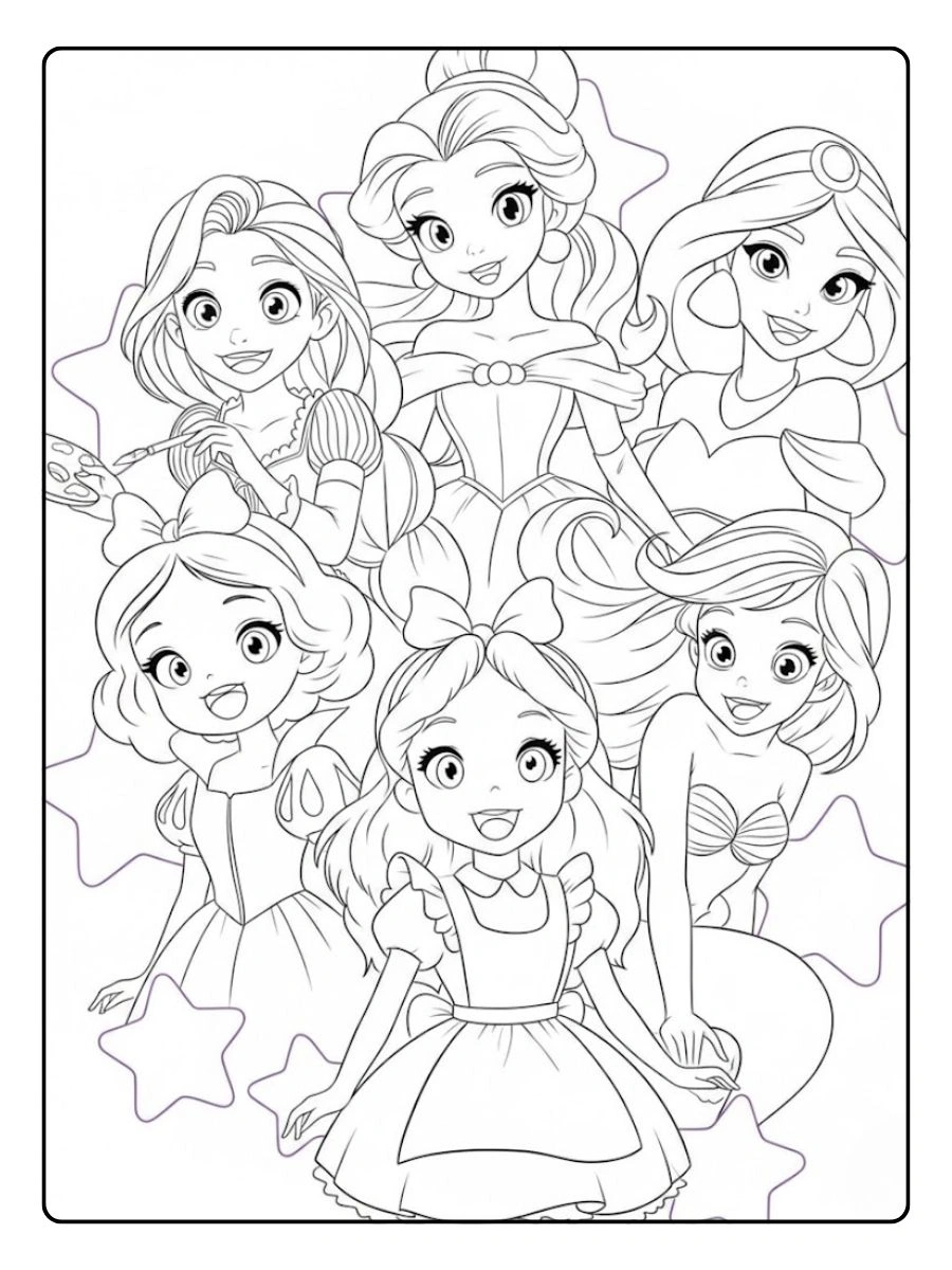Princesas Disney Para Colorir (1)