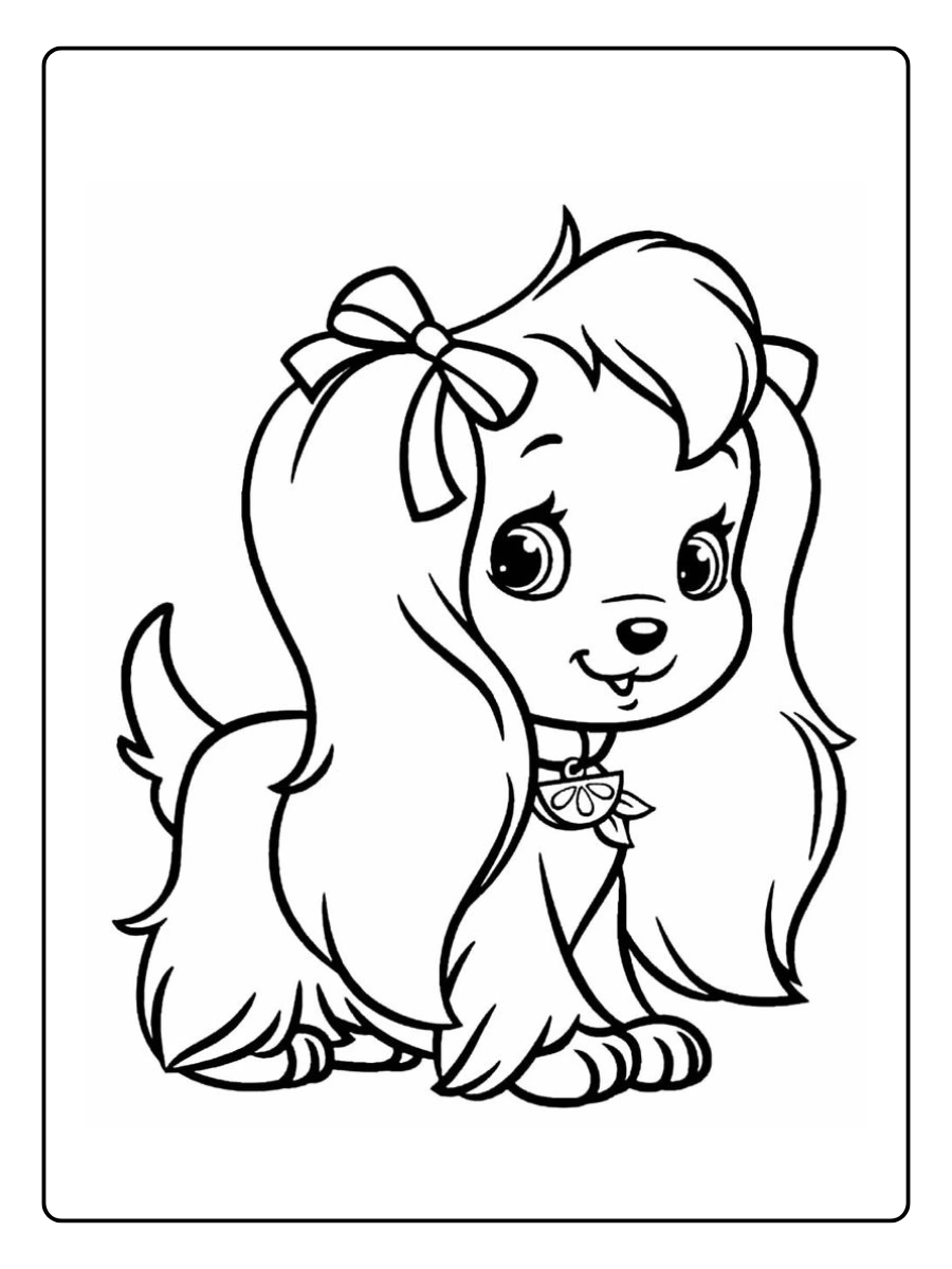 desenho de cachorro fofo para colorir (11)