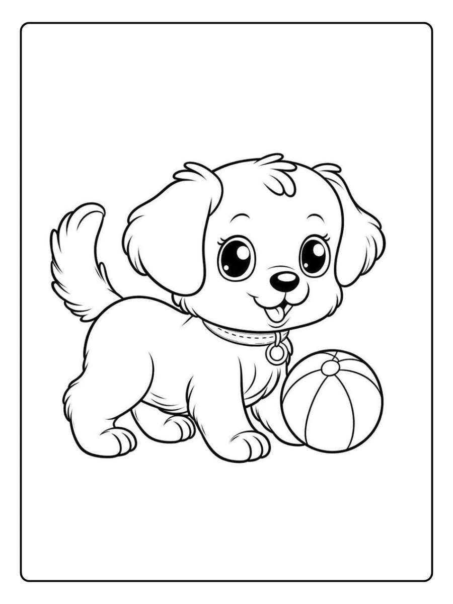 desenho de cachorro fofo para colorir (13)