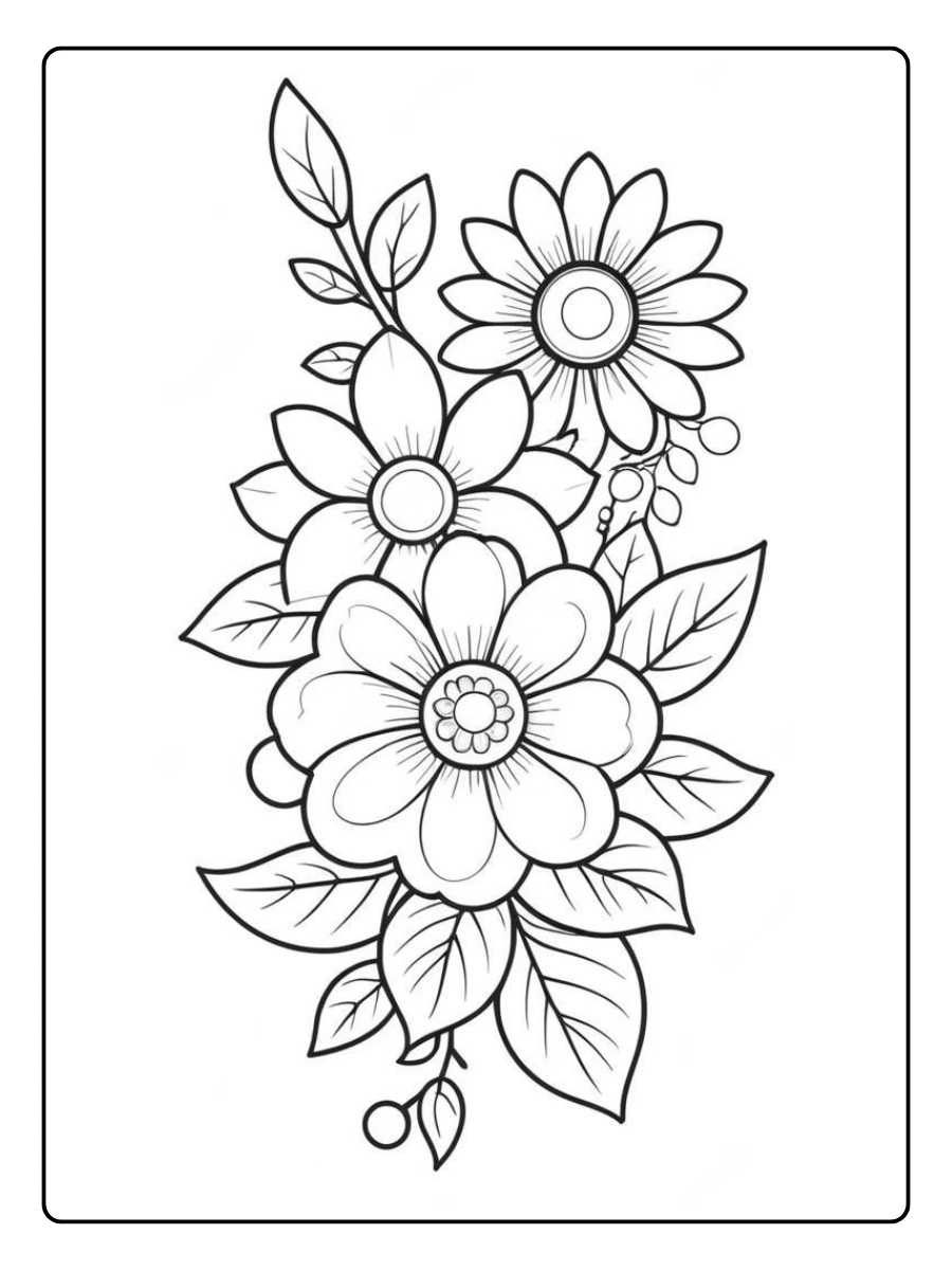 desenho de flores para colorir (11)