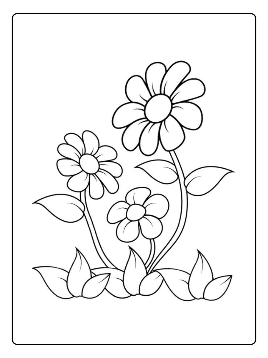 desenho de flores para colorir (2)