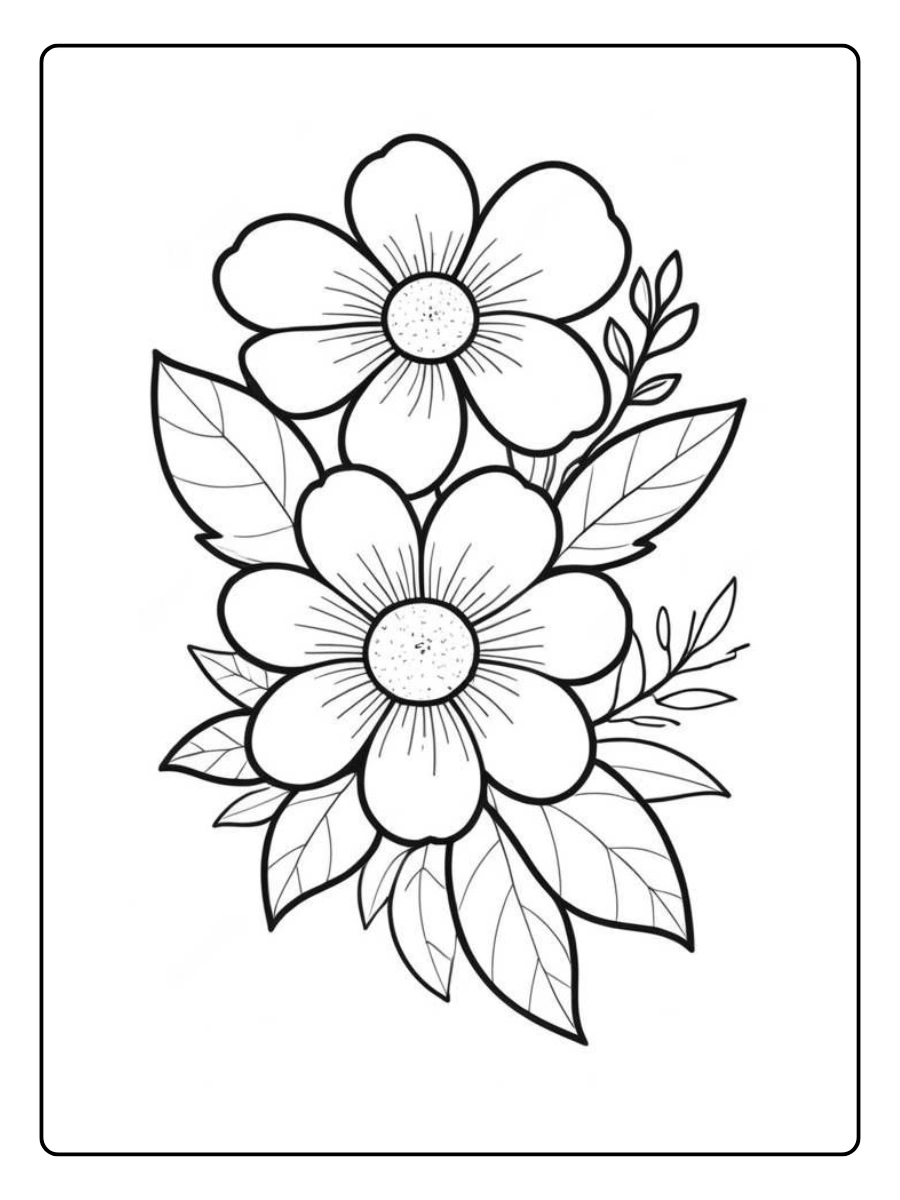 desenho de flores para colorir (5)