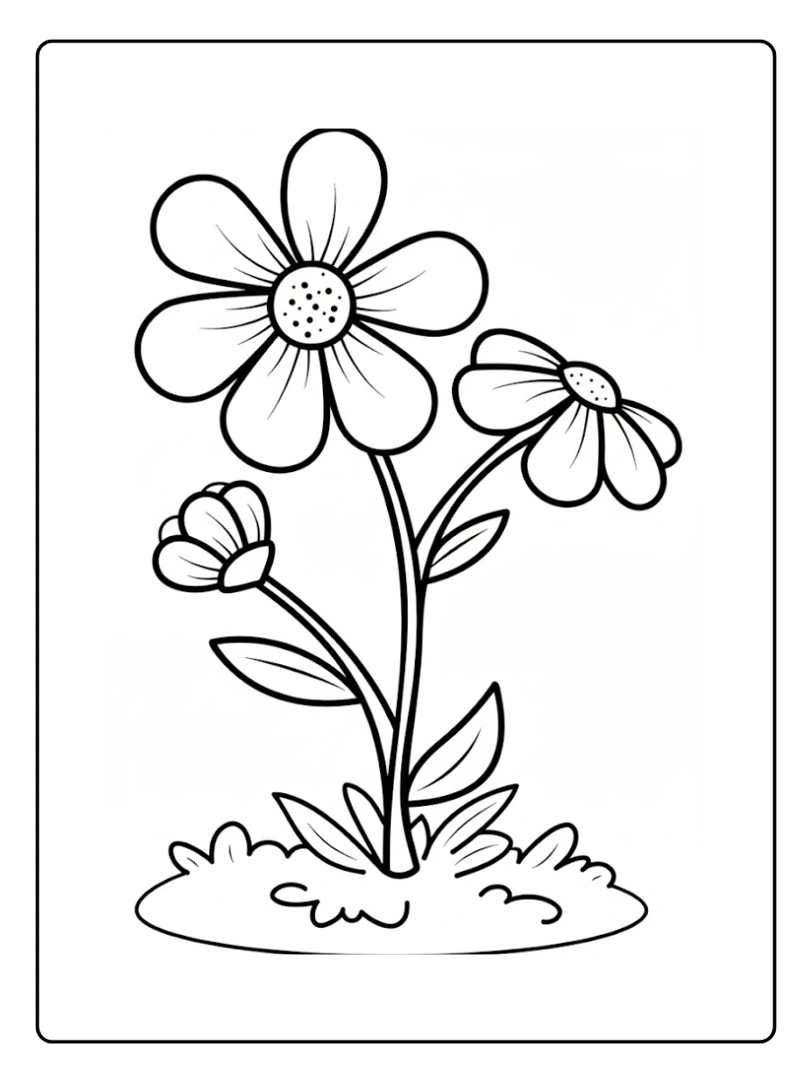 desenho de flores para colorir (6)