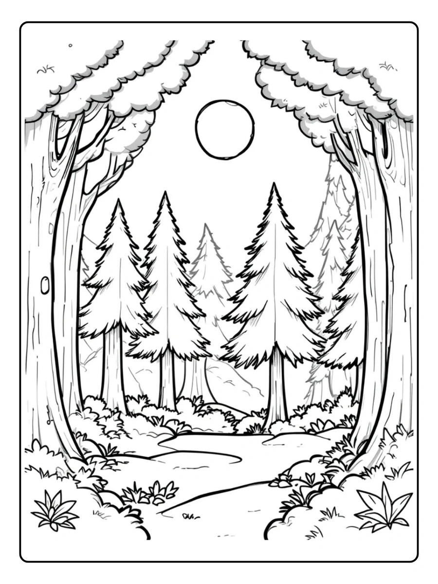 desenho de floresta para colorir (6)