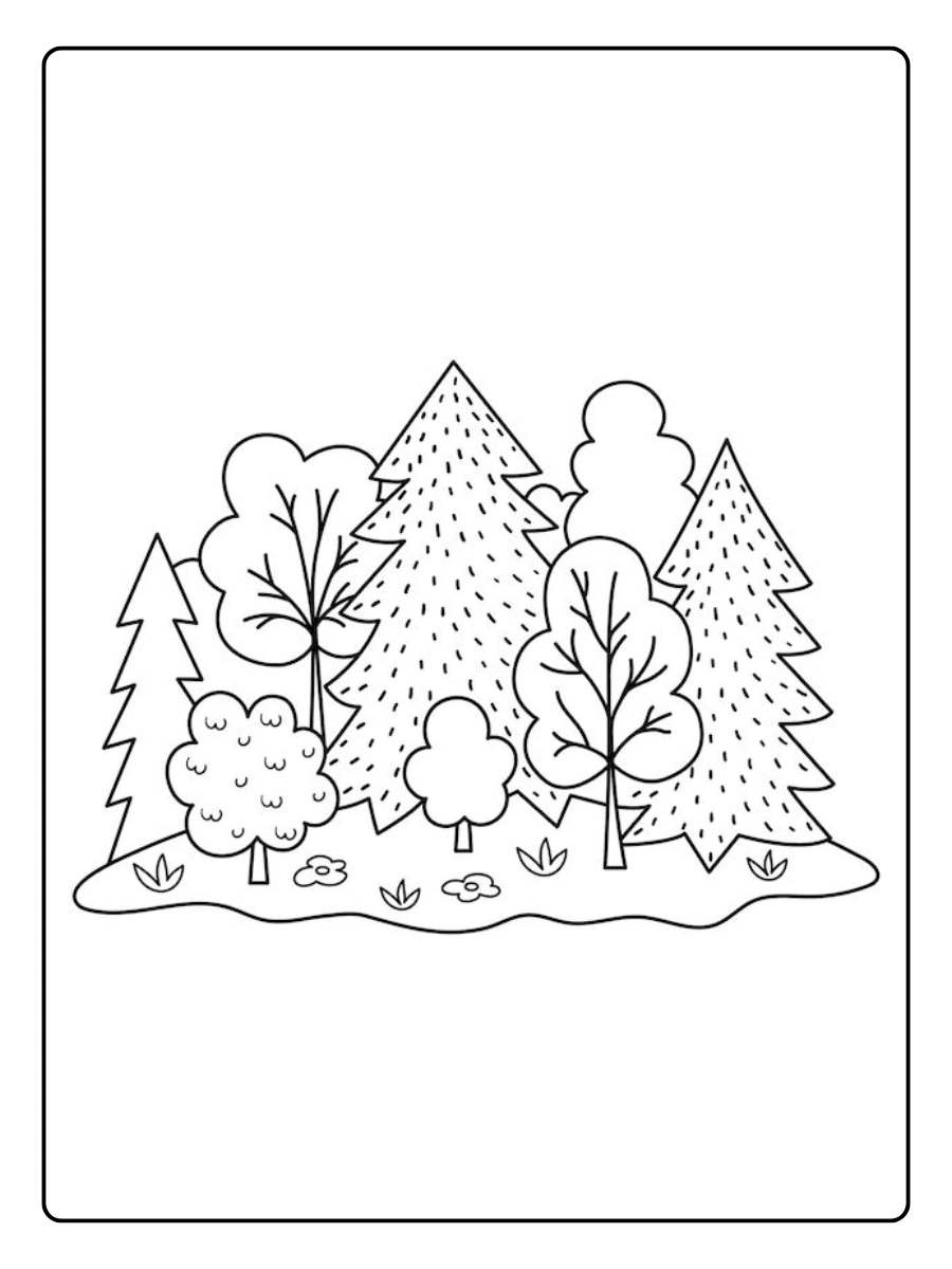 desenho de floresta para colorir (8)