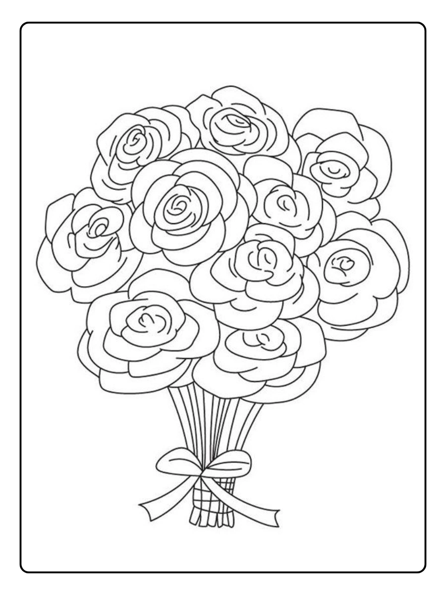 desenho de rosa para colorir (10)