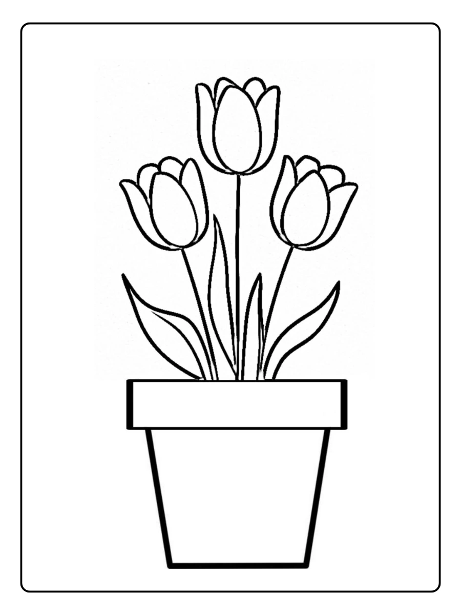 desenho de tulipa para colorir (10)
