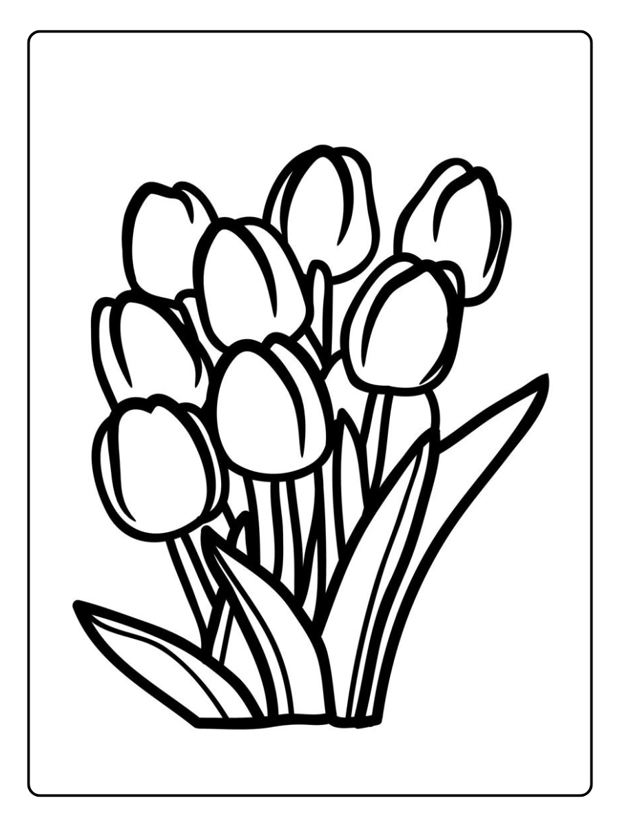 desenho de tulipa para colorir (11)