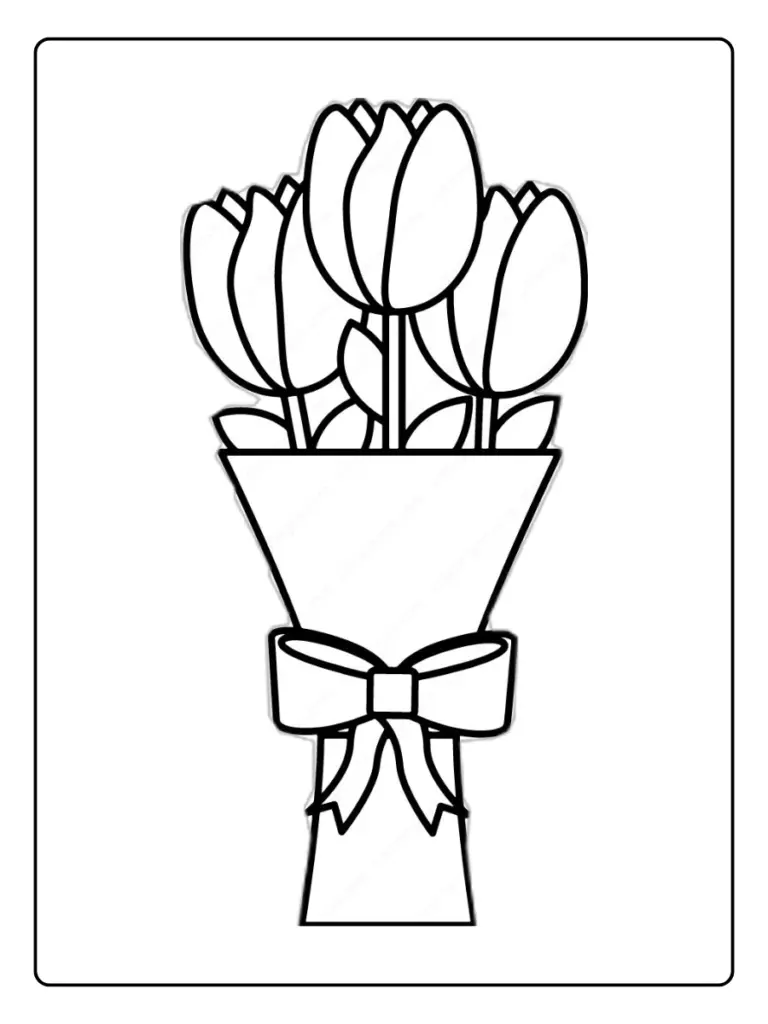 desenho de tulipa para colorir (12)