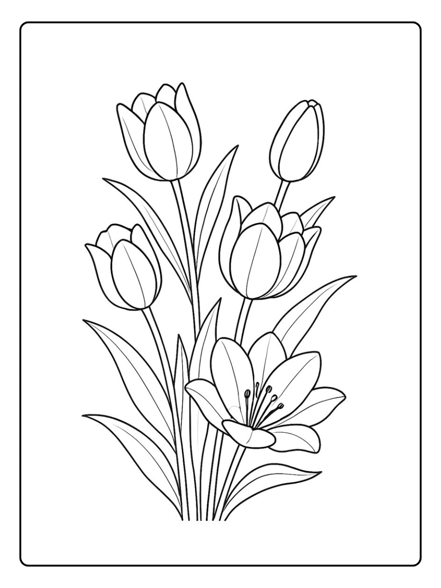 desenho de tulipa para colorir (13)