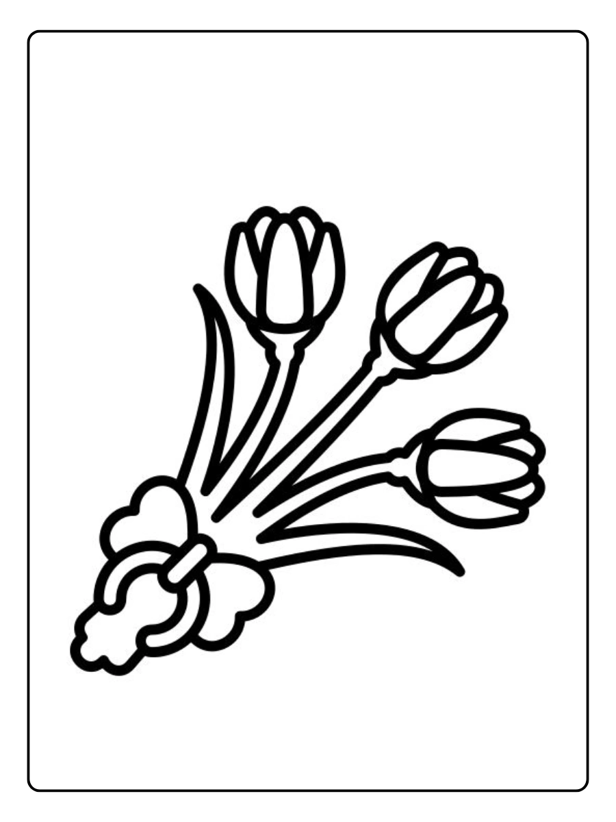desenho de tulipa para colorir (14)