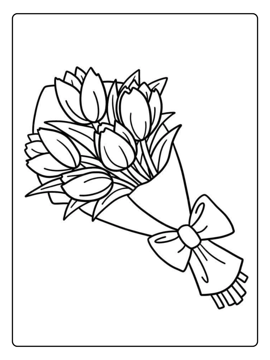 desenho de tulipa para colorir (6)