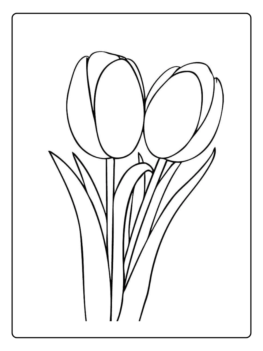 desenho de tulipa para colorir (7)