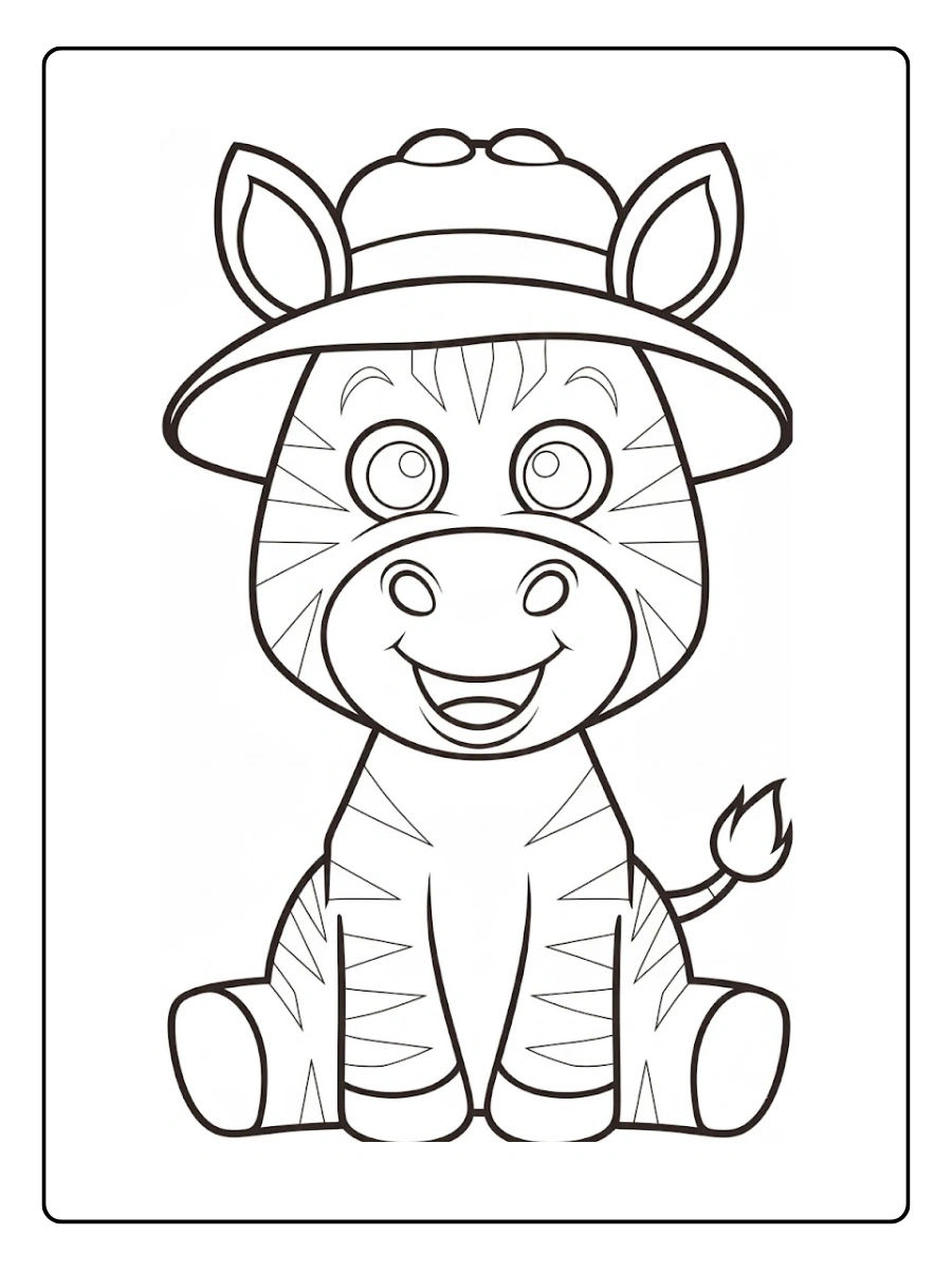 desenho de zebra para colorir (14)