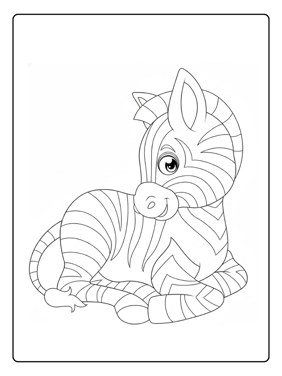 desenho de zebra para colorir (2)