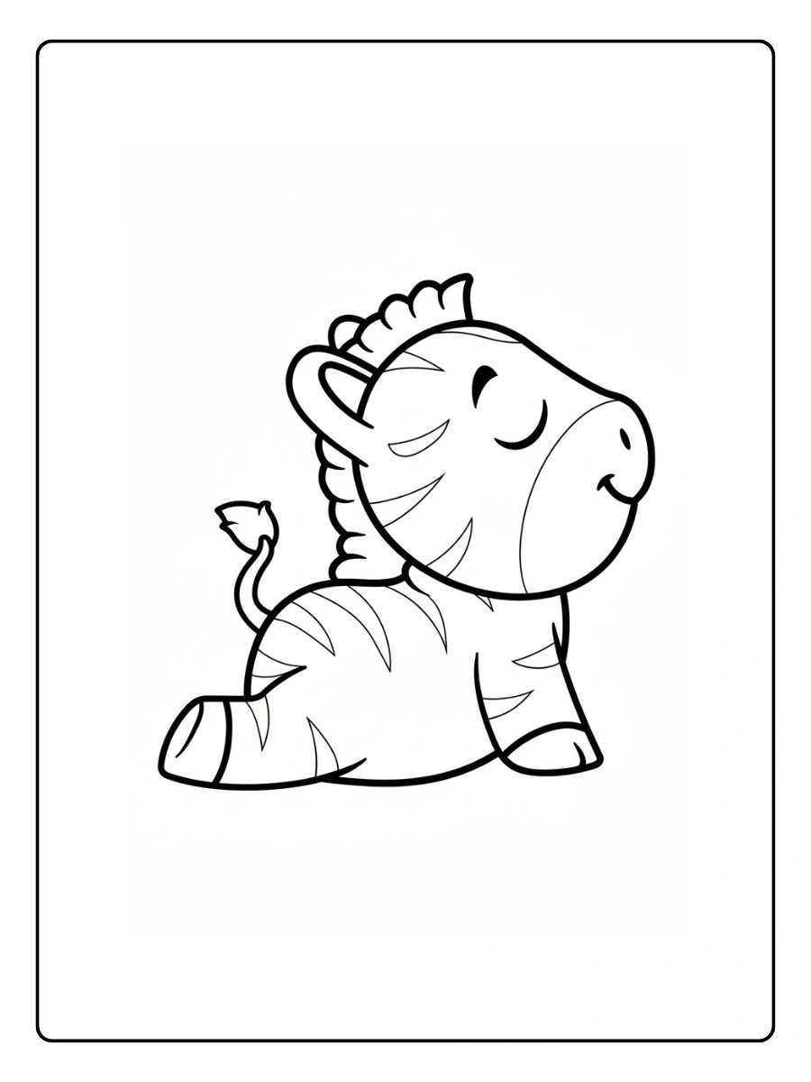 desenho de zebra para colorir (8)