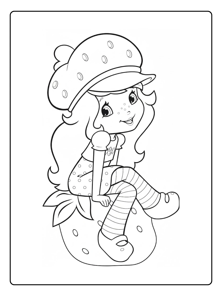 desenho moranguinho para colorir (2)