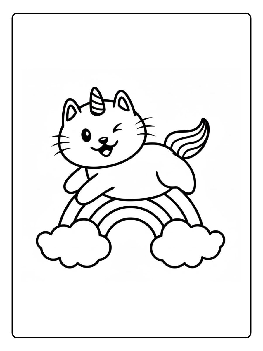 desenho para colorir gato unicornio (2)