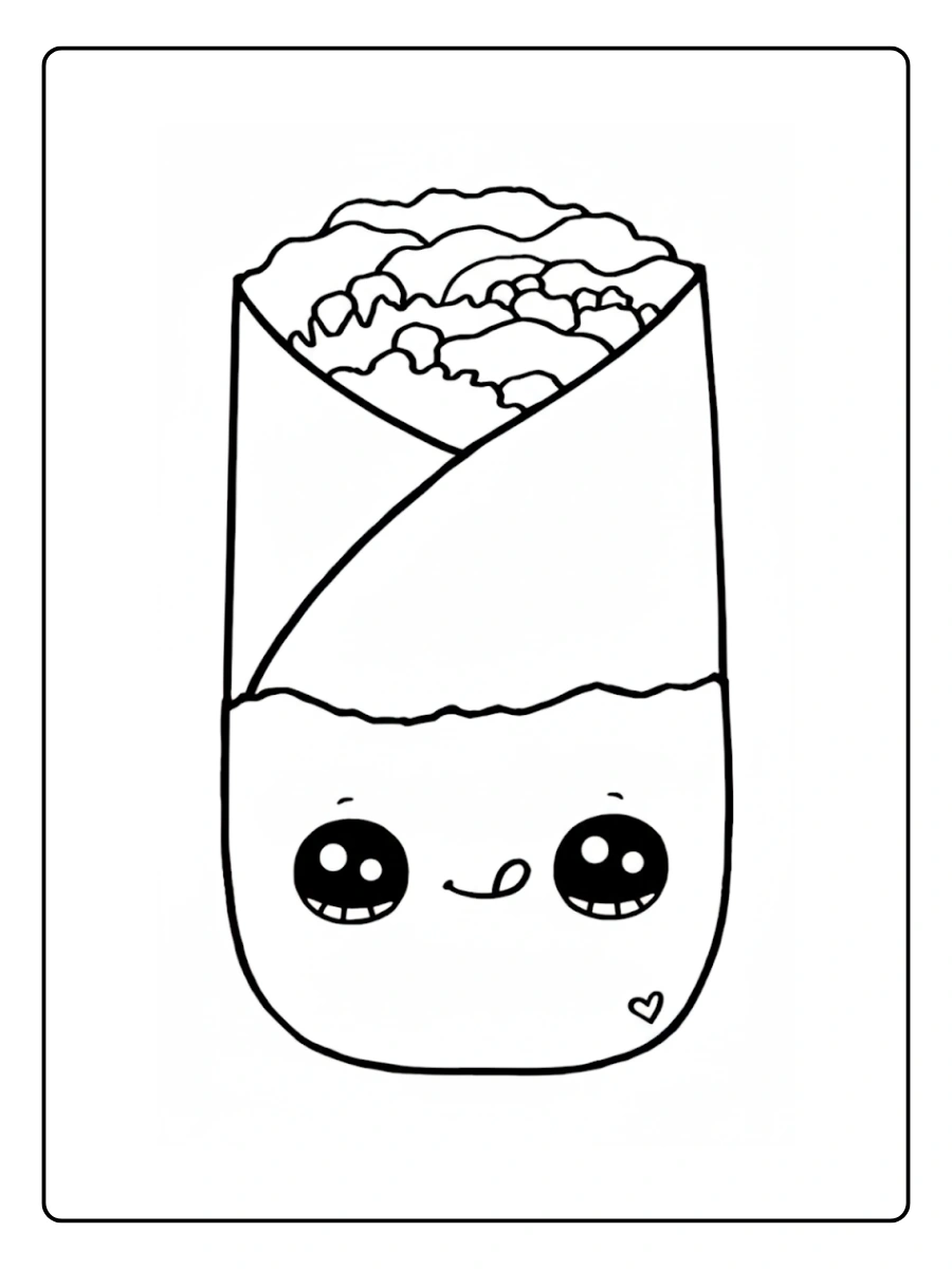 desenhos de comidas fofas para colorir (13)