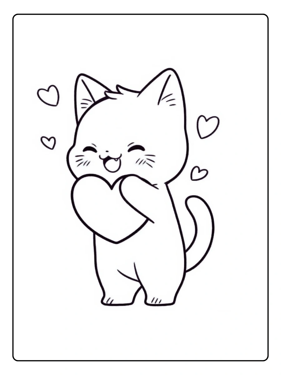 desenhos de gatinhos fofos para colorir (10)