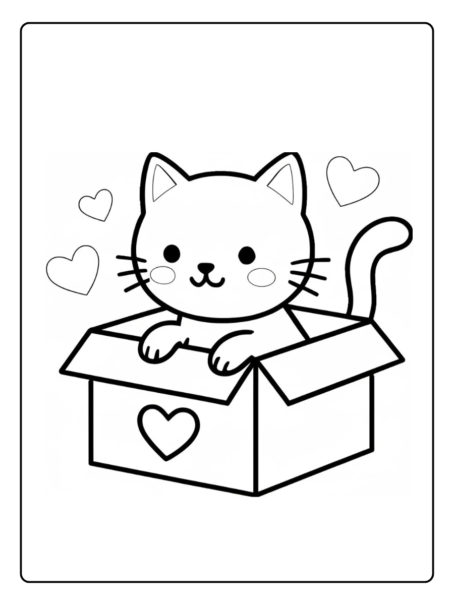 desenhos de gatinhos fofos para colorir (2)