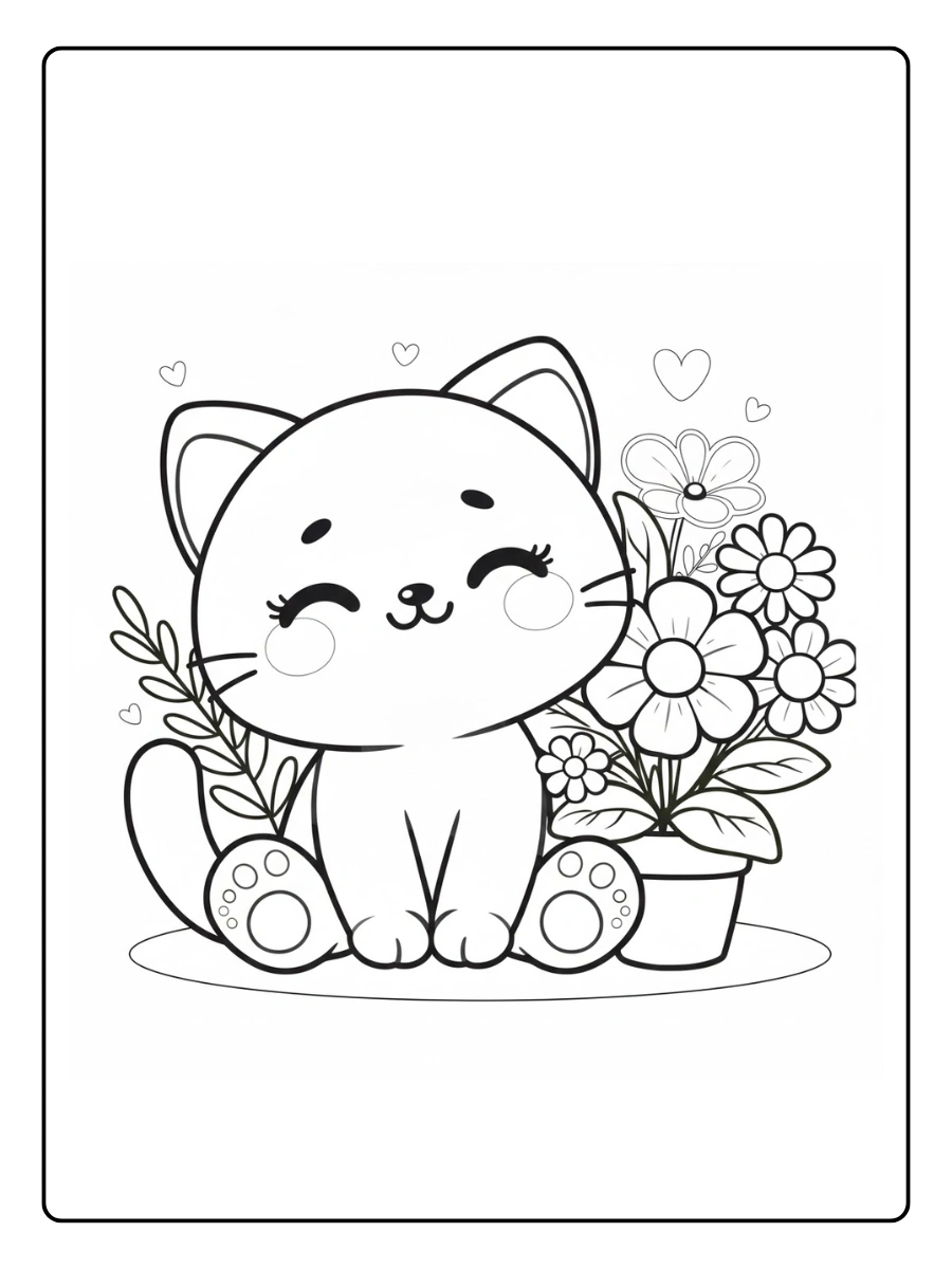 desenhos de gatinhos fofos para colorir (6)