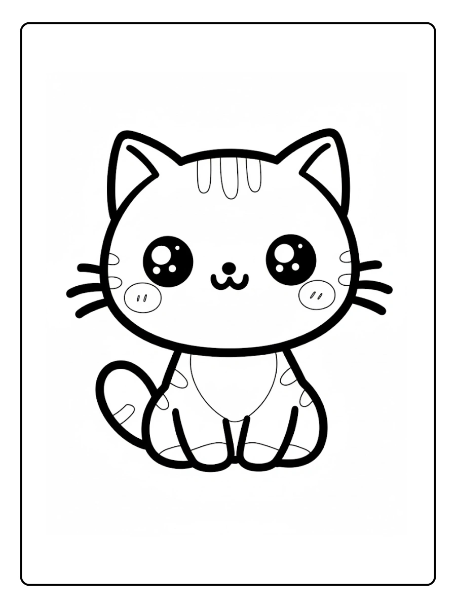 desenhos de gatinhos fofos para colorir (7)