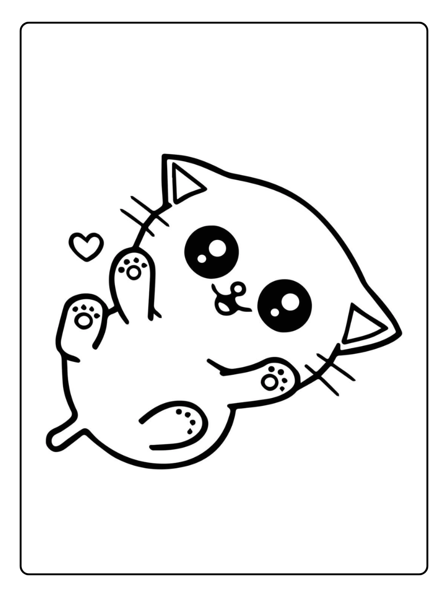 desenhos de gatinhos fofos para colorir (9)