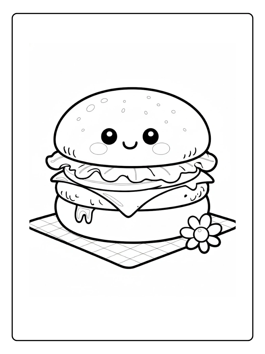 desenhos fofos de comida para colorir (2)