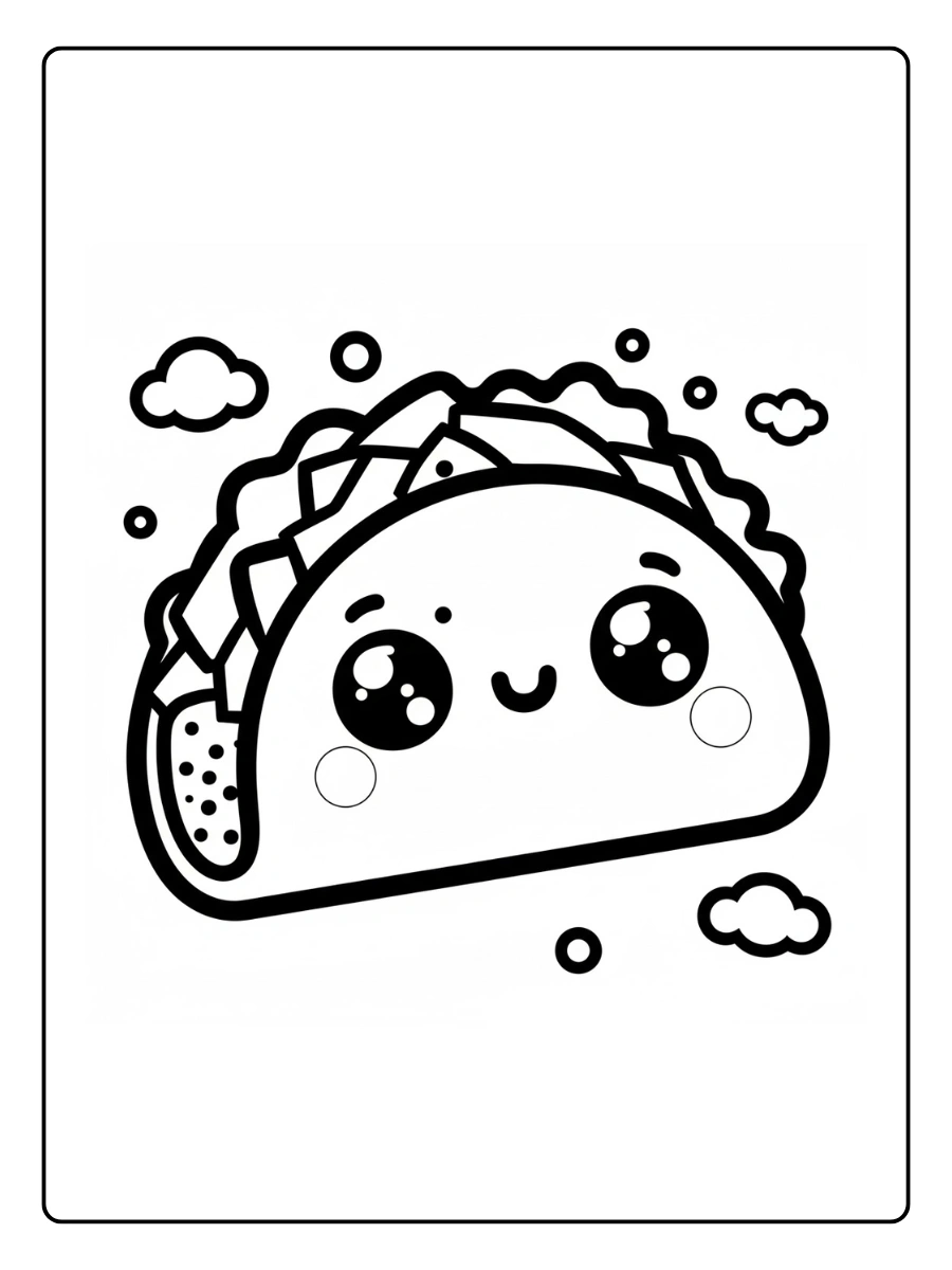 desenhos fofos de comida para colorir (8)