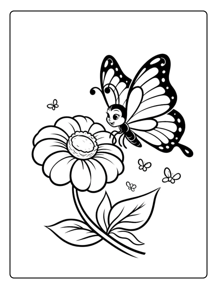 desenhos para colorir flores e borboletas (5)