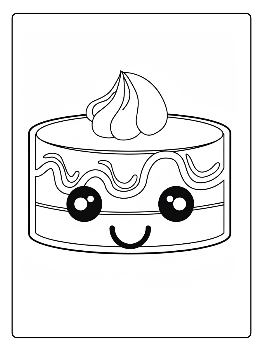 desenhos para colorir kawaii bolo (10)