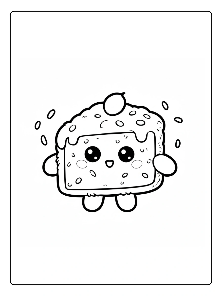 desenhos para colorir kawaii bolo (14)