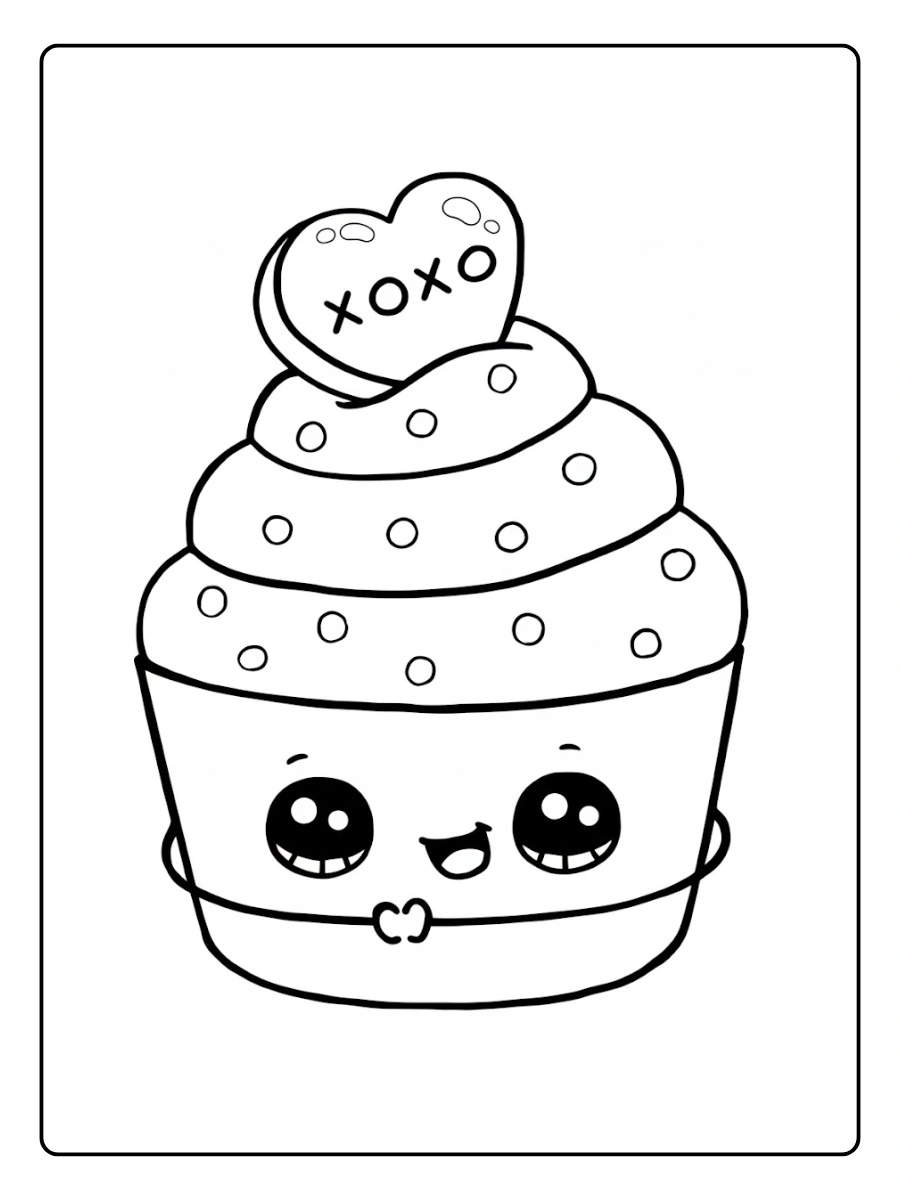 desenhos para colorir kawaii bolo (4)