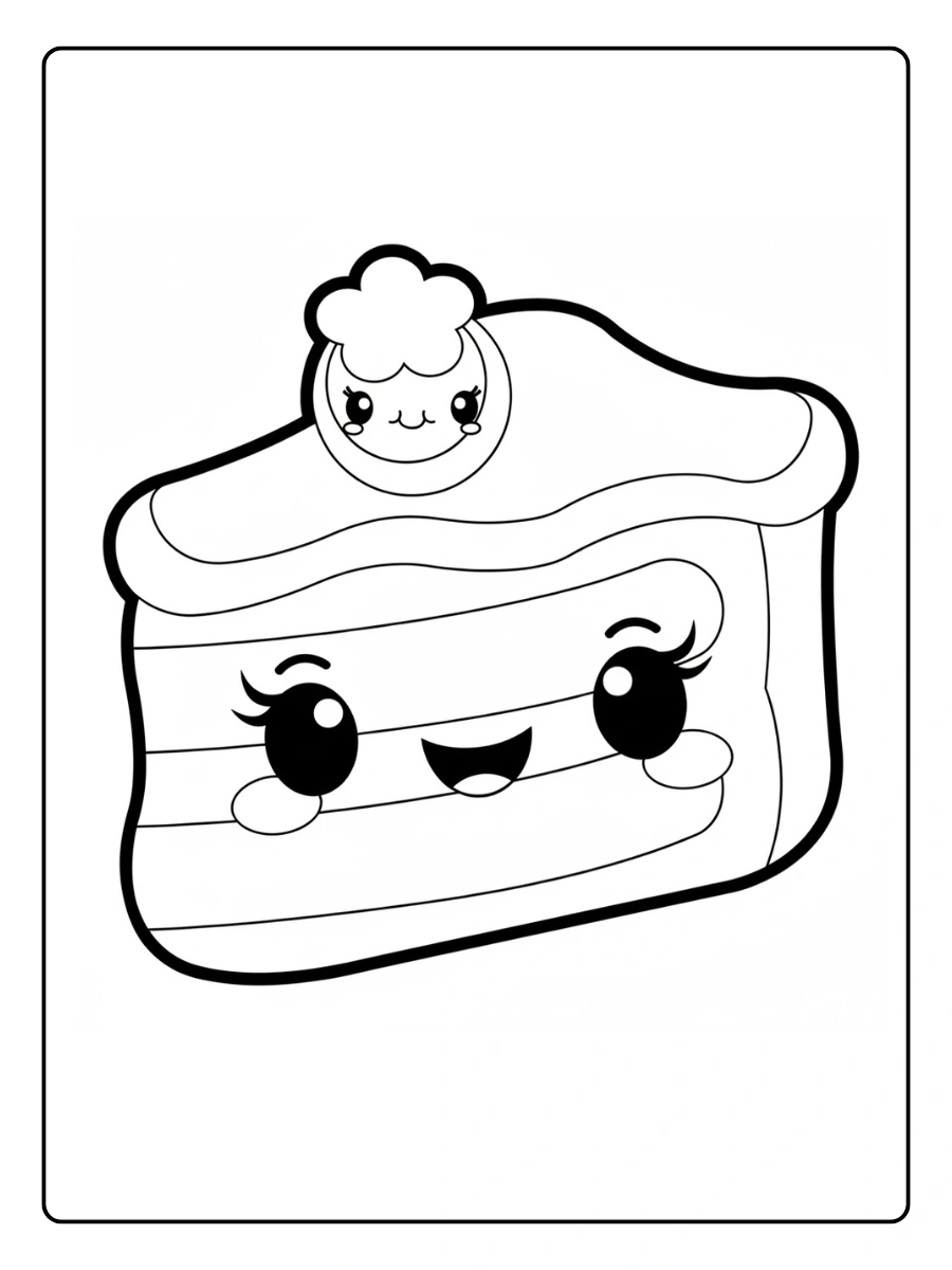 desenhos para colorir kawaii bolo (9)