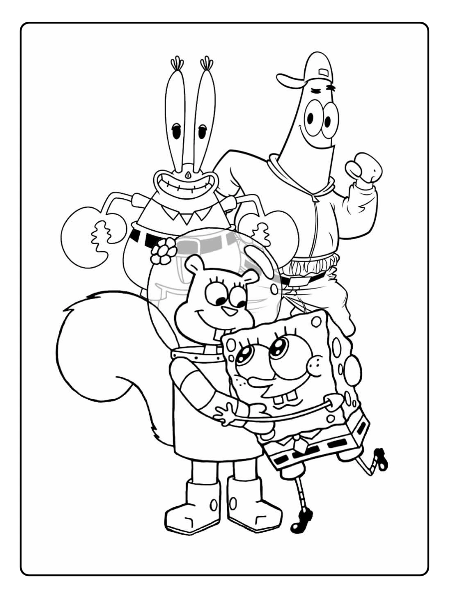 bob esponja desenho para colorir