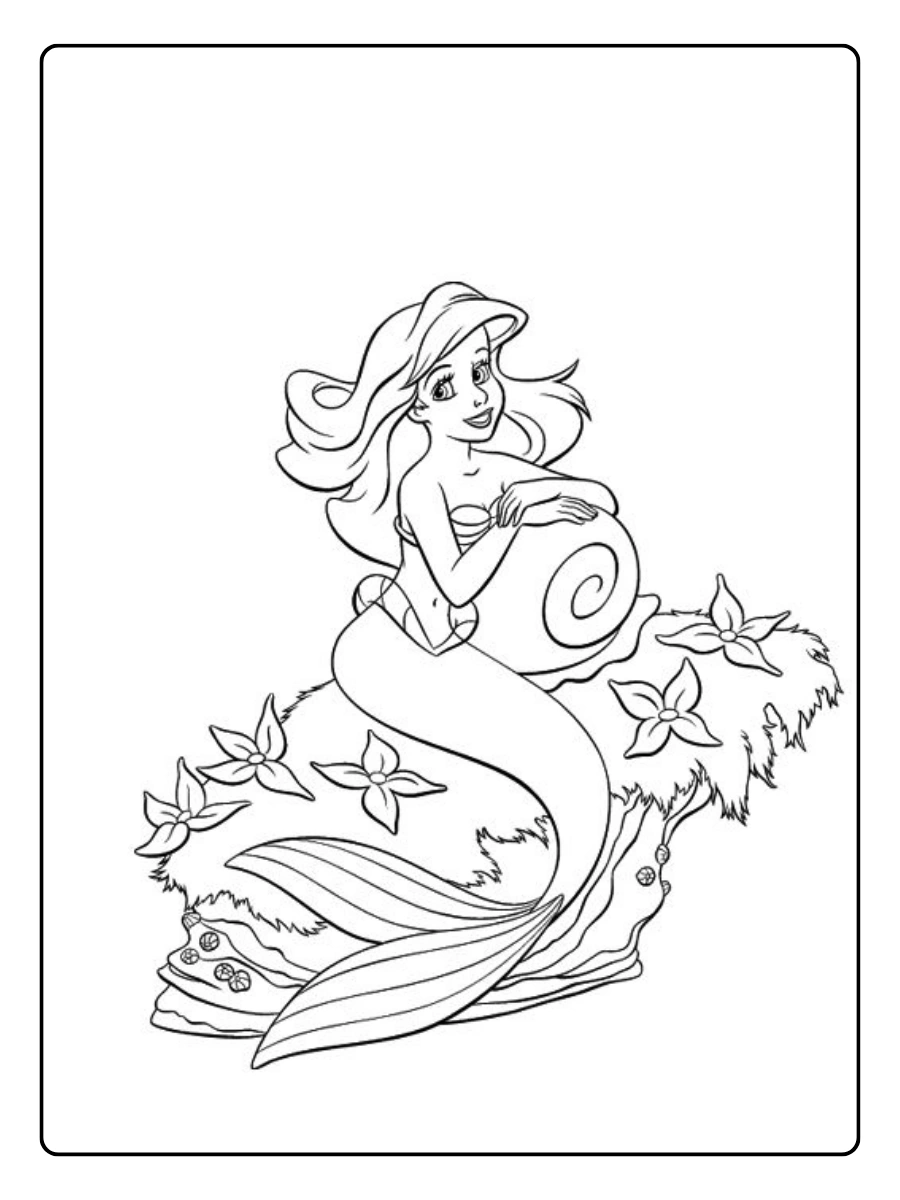 desenho ariel para colorir (10)