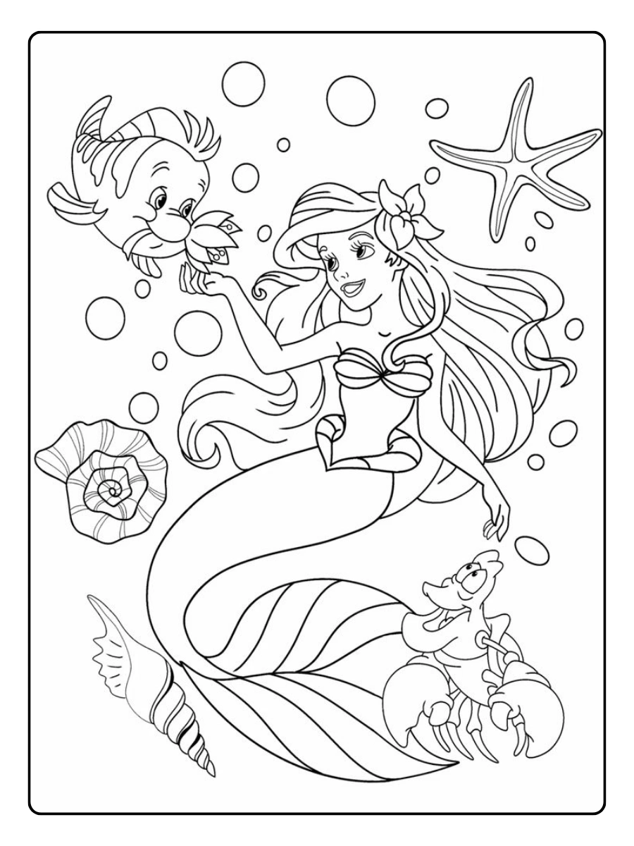 desenho ariel para colorir (12)