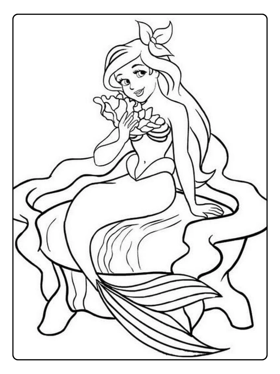 desenho ariel para colorir (15)