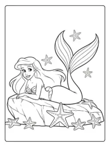 desenho ariel para colorir (2)
