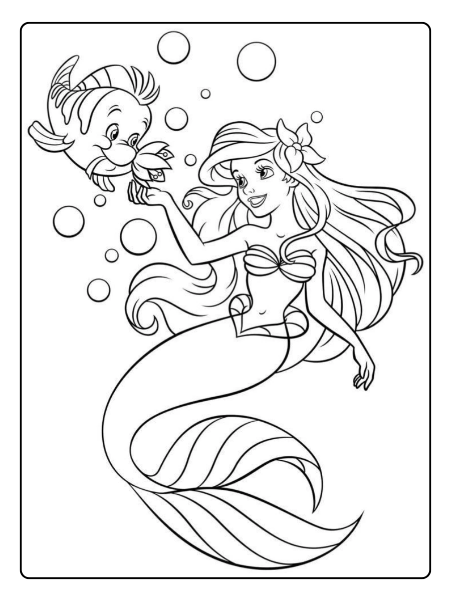 desenho ariel para colorir (4)