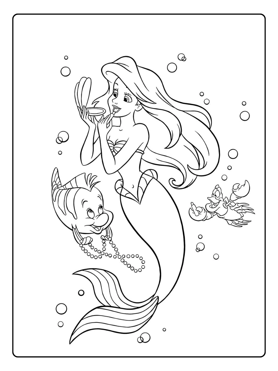 desenho ariel para colorir (5)