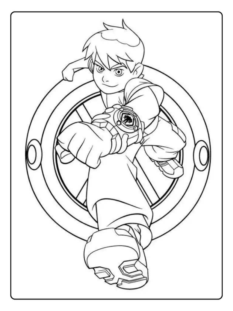 desenho ben 10 para colorir