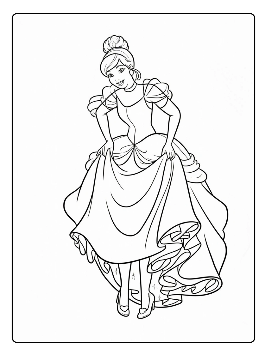 desenho cinderela para colorir (15)